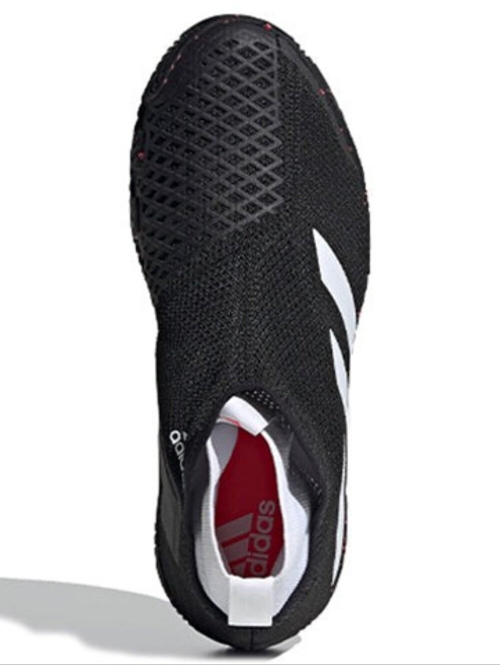 FY2944 Adidas Men's Stycon Laceless HC Core Tennis Shoes Cloud White Signal Pink